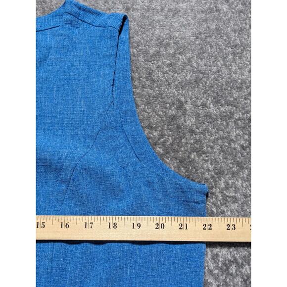Linea by Louis Dell'Olio Sleeveless Tunic Dress Size XL Blue Princess Seams - Picture 10 of 13